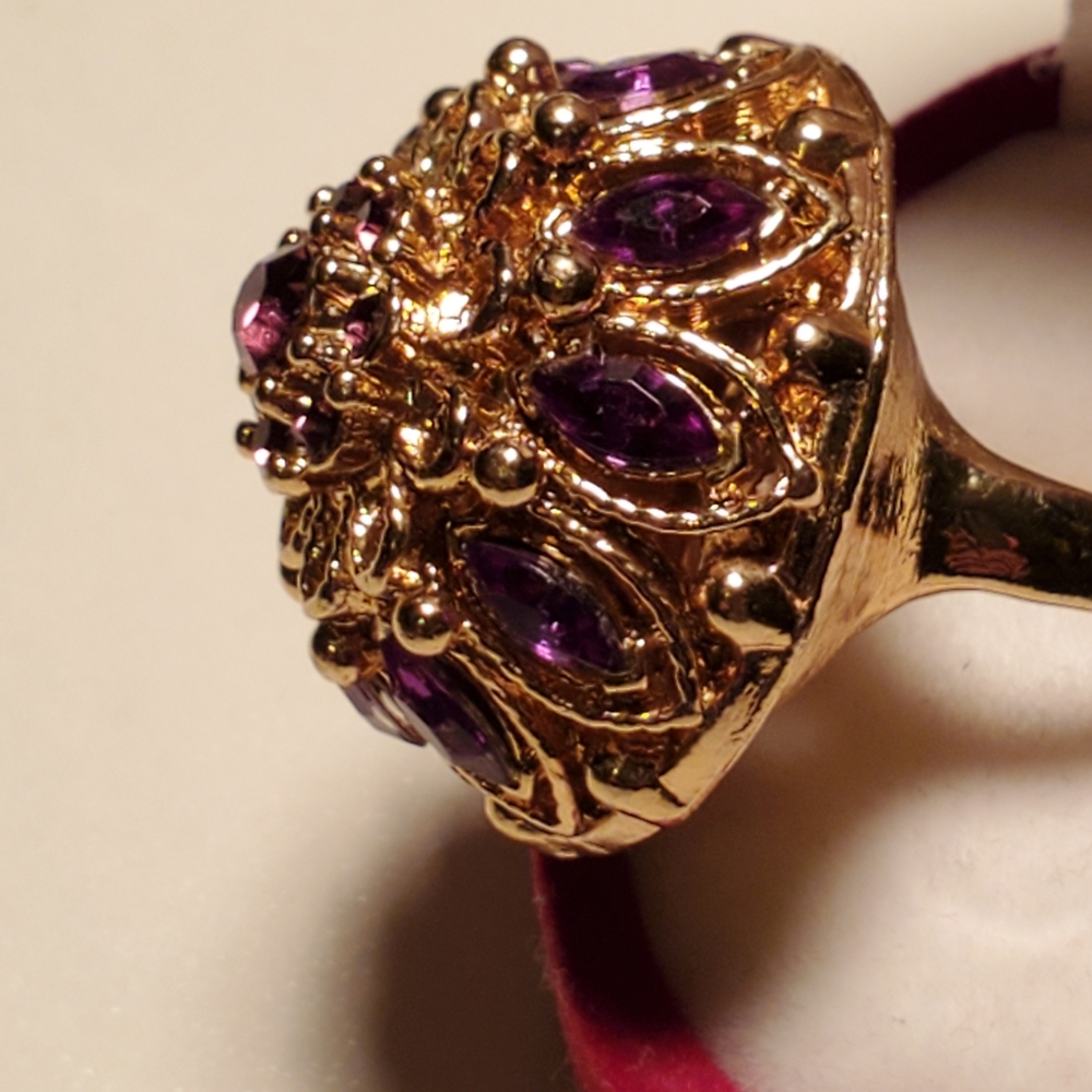 Vintage costume jewlery ring size 6 - Picture 2 of 5